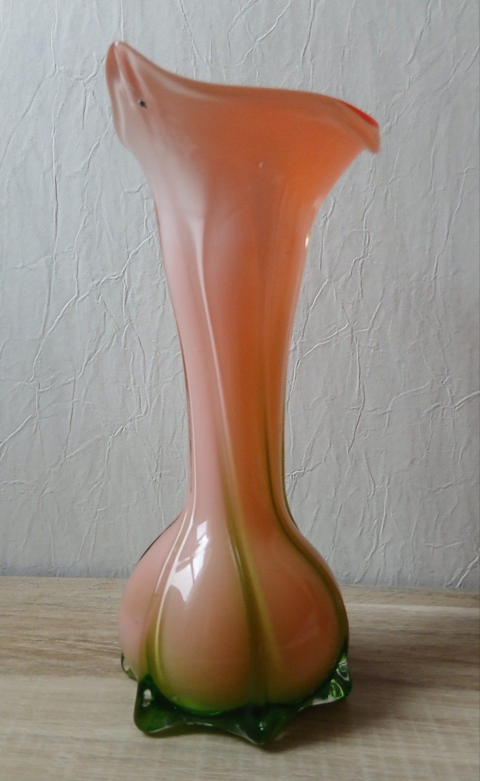 Murano -Stijl Handgeblazen Vaas Jack -in-the-pulpit Genoemd, Antiek en Kunst, Ophalen of Verzenden