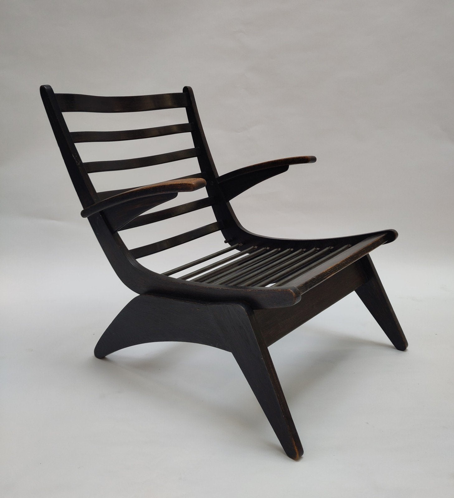 Jan Den Drijver fauteuil De Stijl Hout stoel opknapper, Huis en Inrichting, Fauteuils, Gebruikt, ., Ophalen of Verzenden, .
