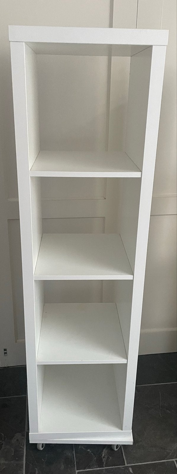 Witte IKEA KALLAX open kast 4 vakken, Ophalen, Met plank(en), Minder dan 50 cm, Gebruikt