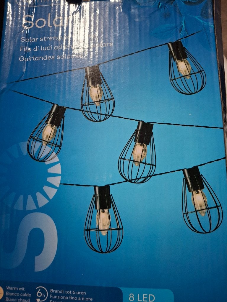 Solar lumineo lampjes led zonnepaneeltje voor terras balkon, Zonne-energie, Kunststof, Minder dan 50 watt, Nieuw
