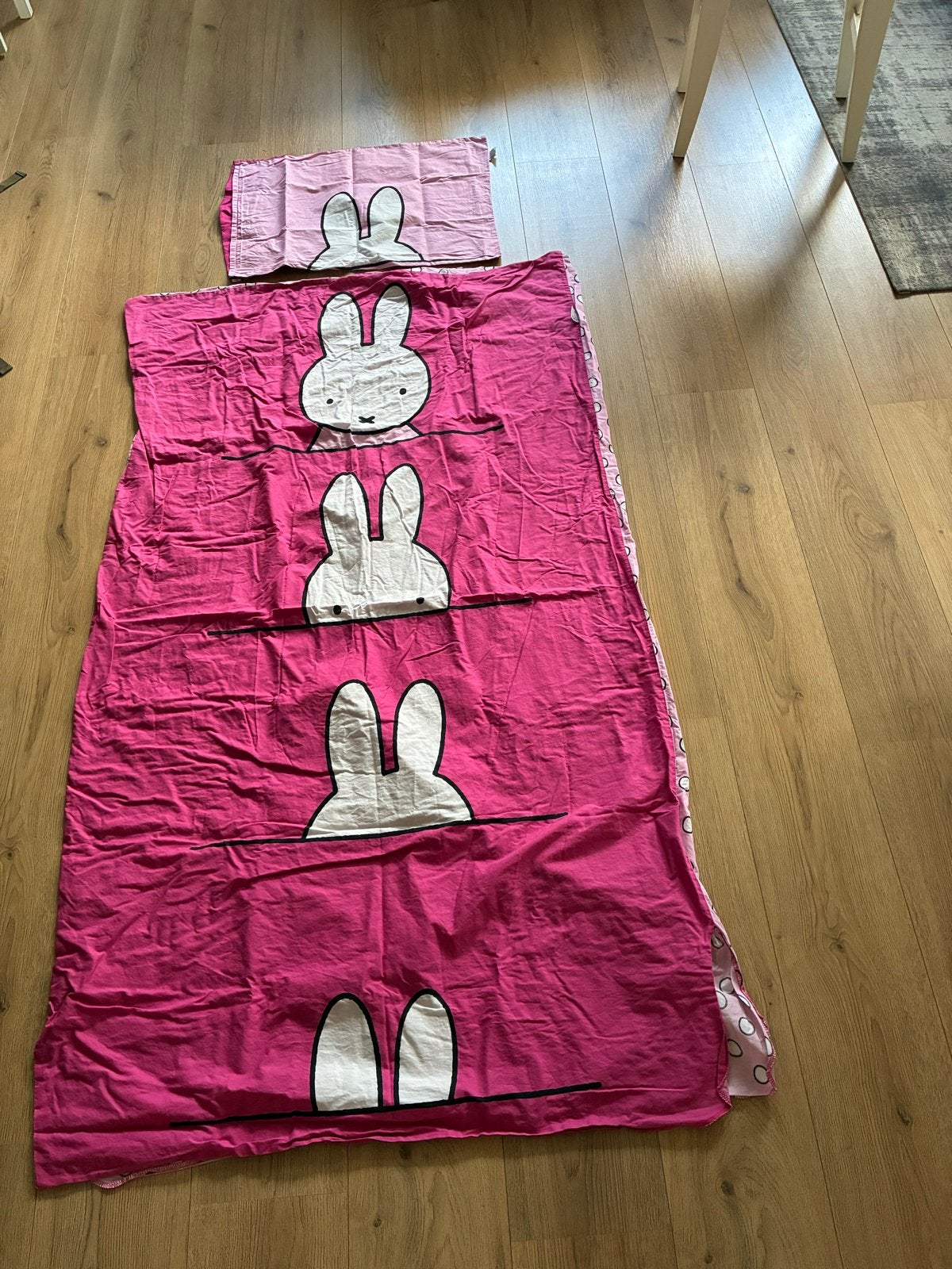 Nijntje peuterdekbed roze 160x95 cm, Ophalen, Gebruikt, Overige merken, Meisje