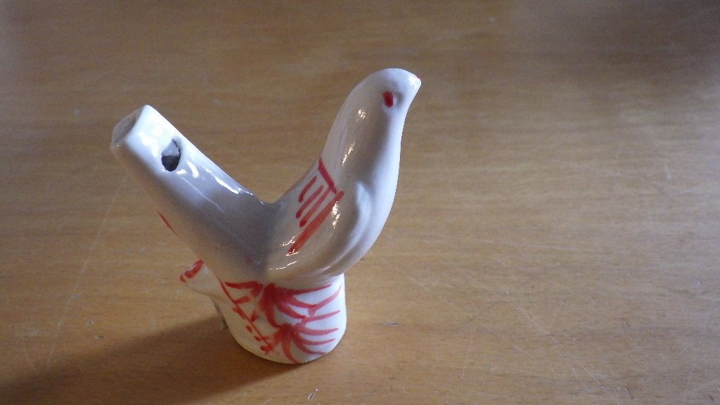 retro vogelfluitje van keramiek, Ophalen of Verzenden, Overige typen