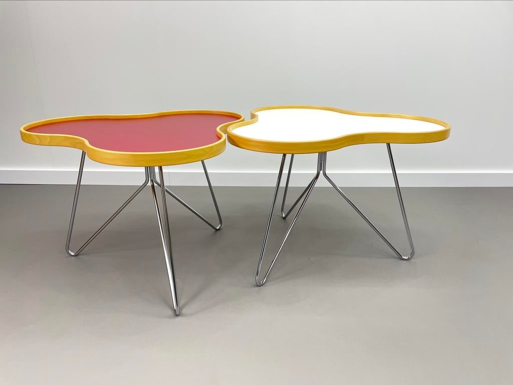 Swedese Flower Mono Salontafel 2 stuks, Huis en Inrichting, Tafels | Salontafels, Ophalen, 50 tot 100 cm, Zo goed als nieuw, Minder dan 50 cm