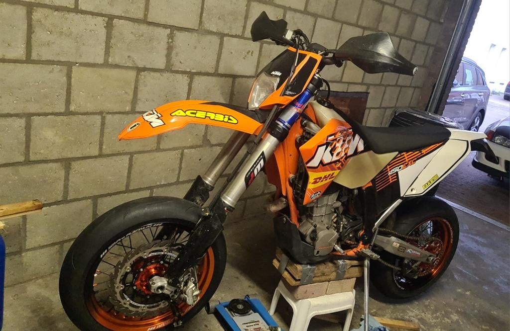 KTM EXC 450 Supermoto - Akrapovic, Ophalen of Verzenden