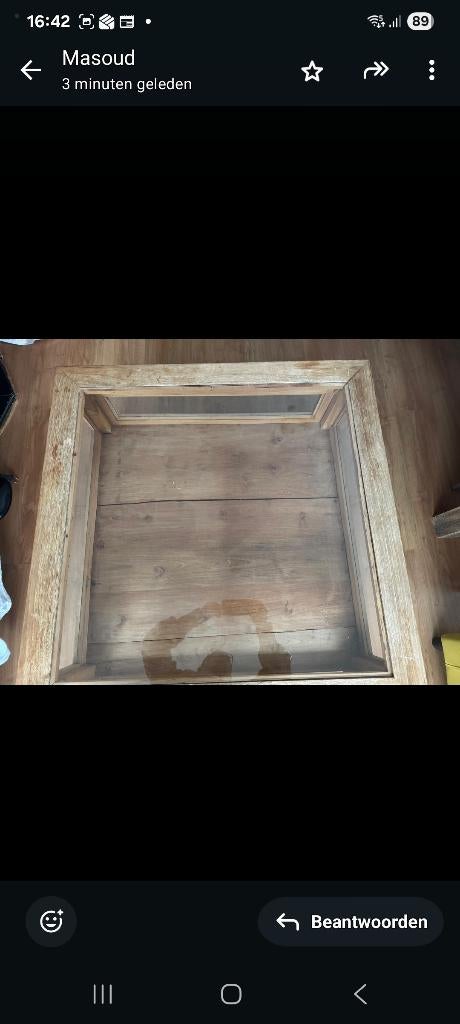 TAFEL, Huis en Inrichting, Tafels | Eettafels, Ophalen, Gebruikt, 50 tot 100 cm, Vierkant