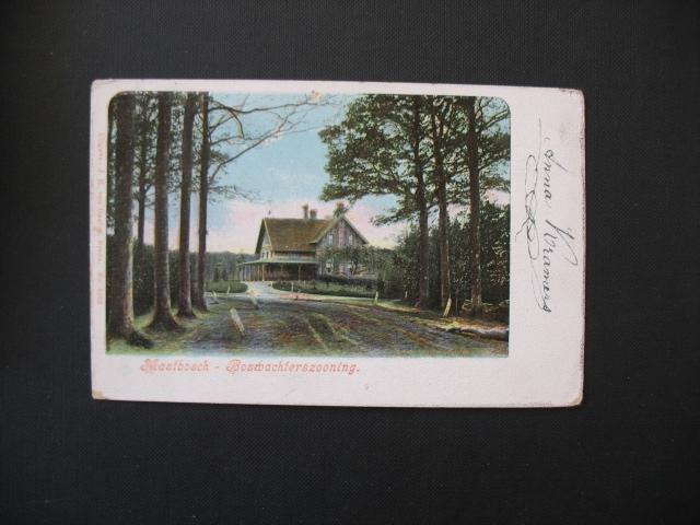 Mastbosch Boswachterszooning, Verzenden, Voor 1920, Gelopen