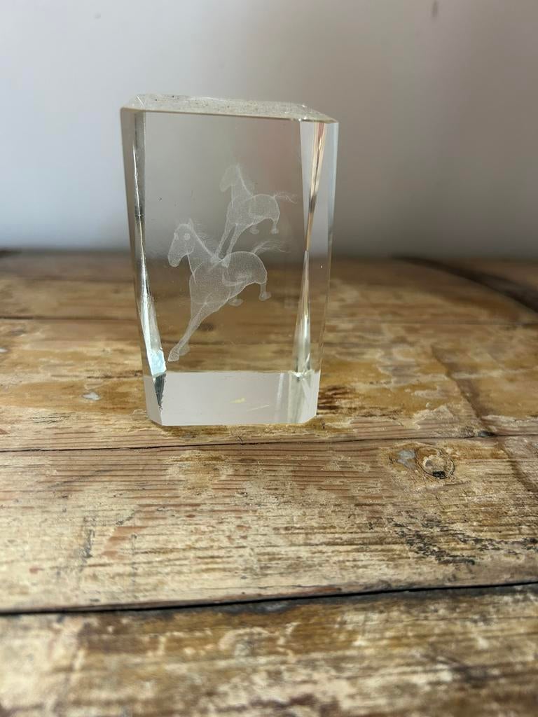 1x paardensport trophee van glas, Dieren en Toebehoren, Paarden en Pony's | Overige Paardenspullen, Ophalen of Verzenden, Nieuw