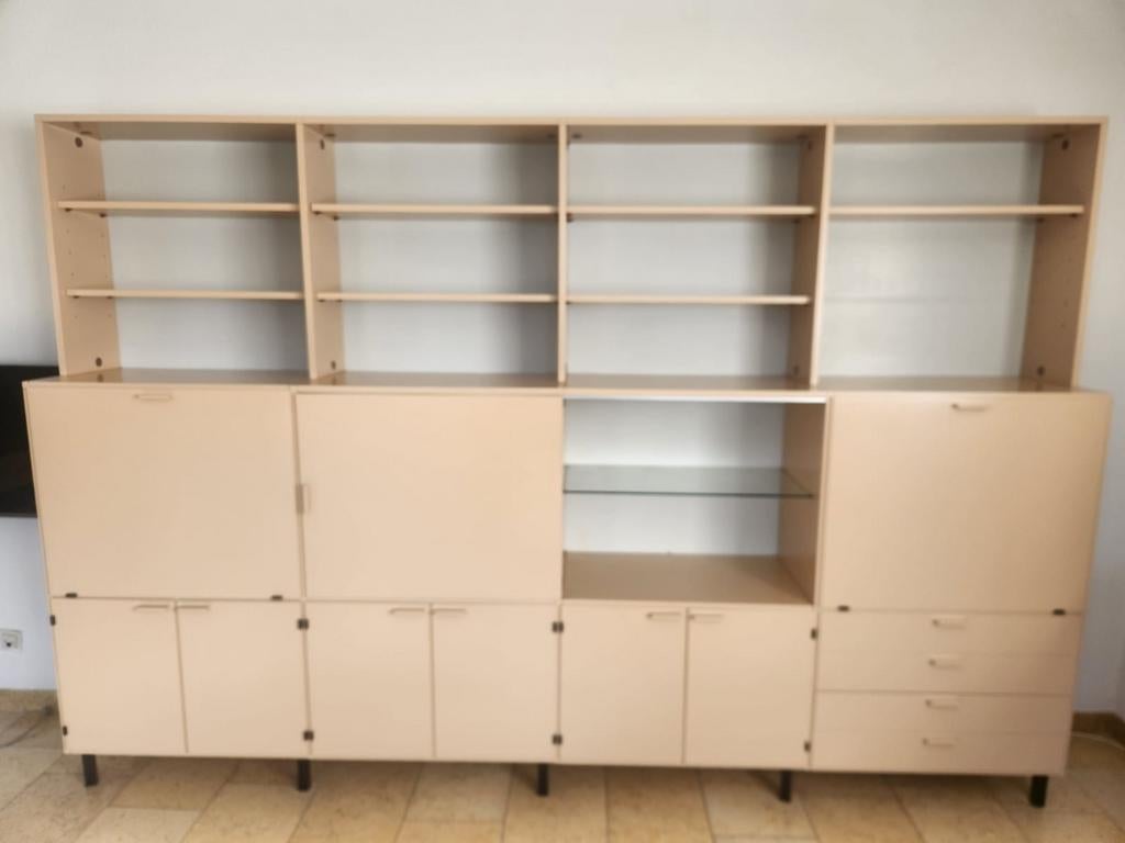 Vintage Pastoe Wandmeubel in goede staat, Huis en Inrichting, Kasten | Wandmeubels, Ophalen, Gebruikt, Met deur(en), 300 cm of meer