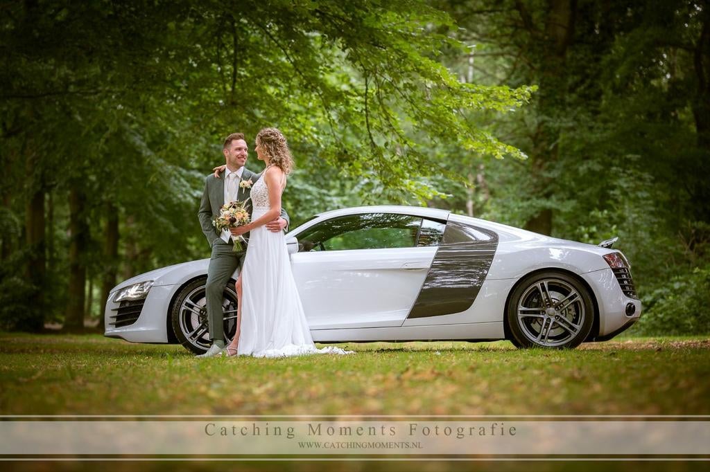 Trouwauto verhuur Audi R8 €599, Trouwauto