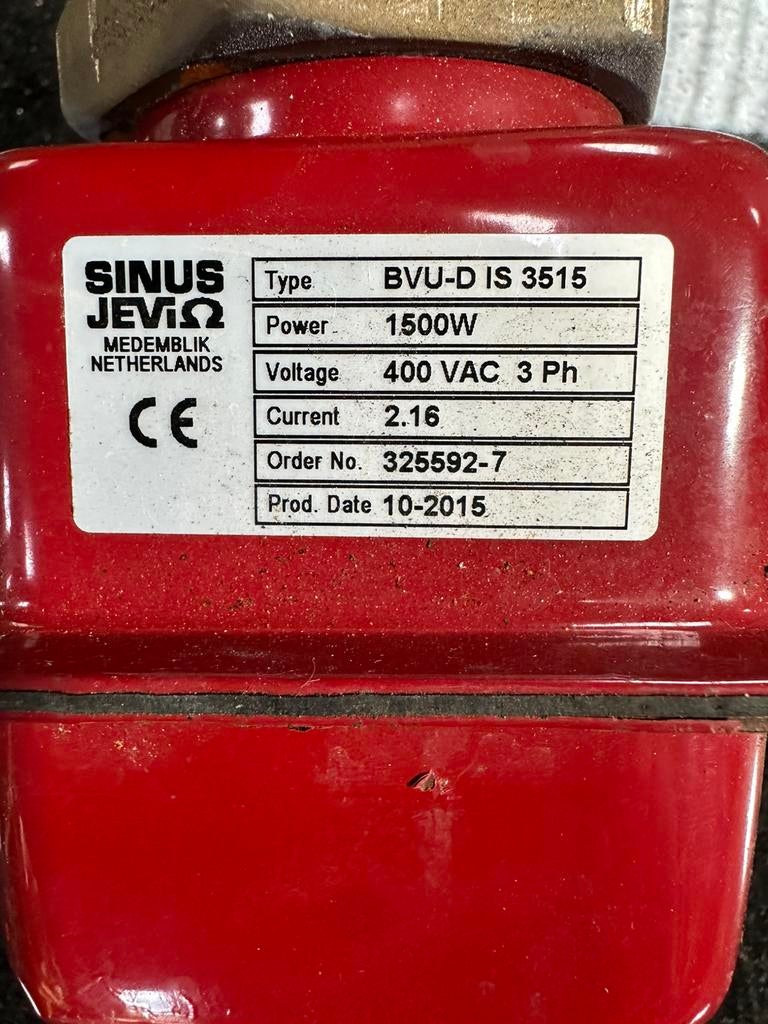 ⸻  Elektrisch Verwarmingselement SINUS Jevi-1500W-400V, Minder dan 20 liter, Ophalen of Verzenden, Gebruikt, Boiler