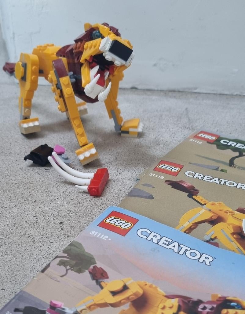 LEGO Creator 31112 Wilde Leeuw - 3-in-1 Model, Ophalen of Verzenden, Zo goed als nieuw, Complete set, Lego