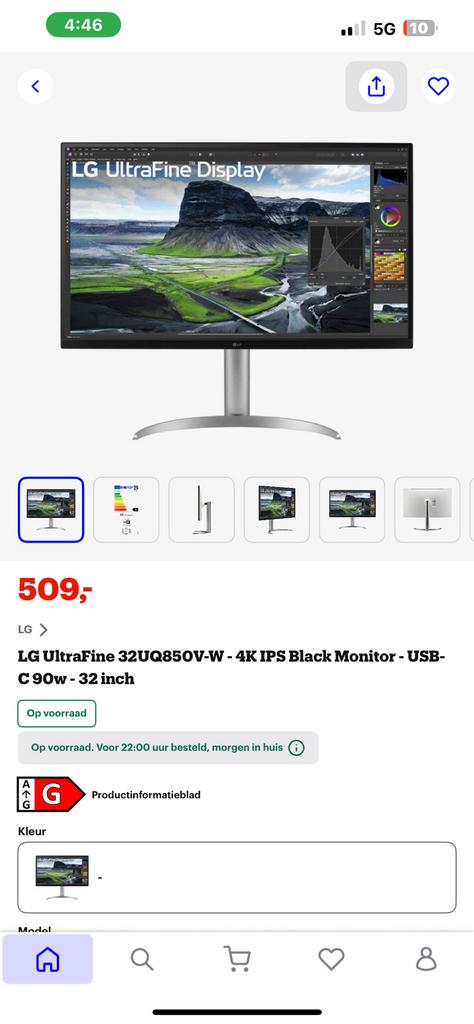 LG ultrafine 32uq850v NIEUW'!, Computers en Software, Monitoren, HDMI, IPS, Nieuw, Ophalen of Verzenden
