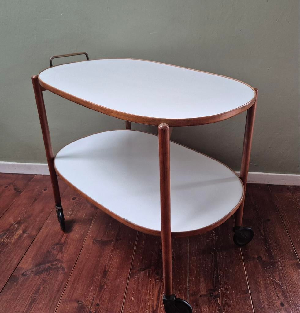 Vintage serveerwagen, Ophalen, Zo goed als nieuw