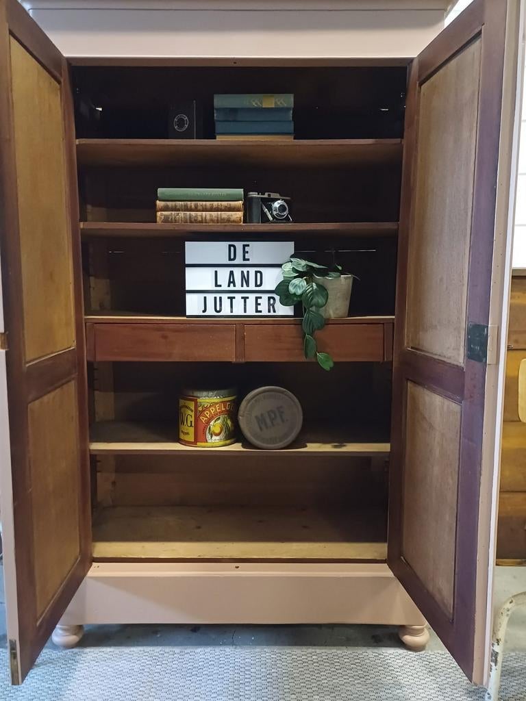 Brocante/Landelijke oudroze kast, Antieke demontabele kast, Ophalen