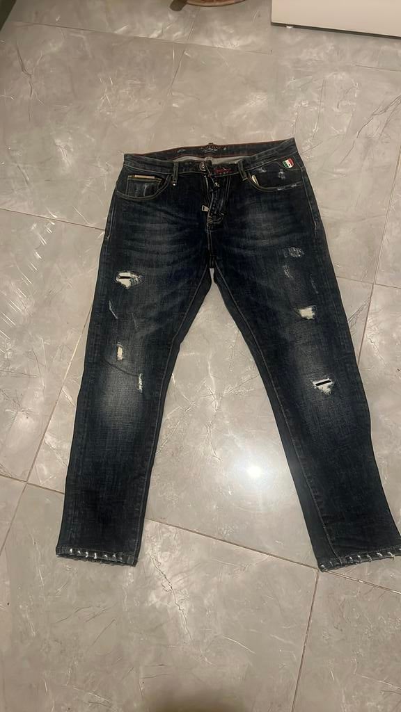 Philipp plein heren jeans maat 33, Kleding | Heren, Ophalen of Verzenden, Nieuw, Blauw, W33 - W34 (confectie 48/50)