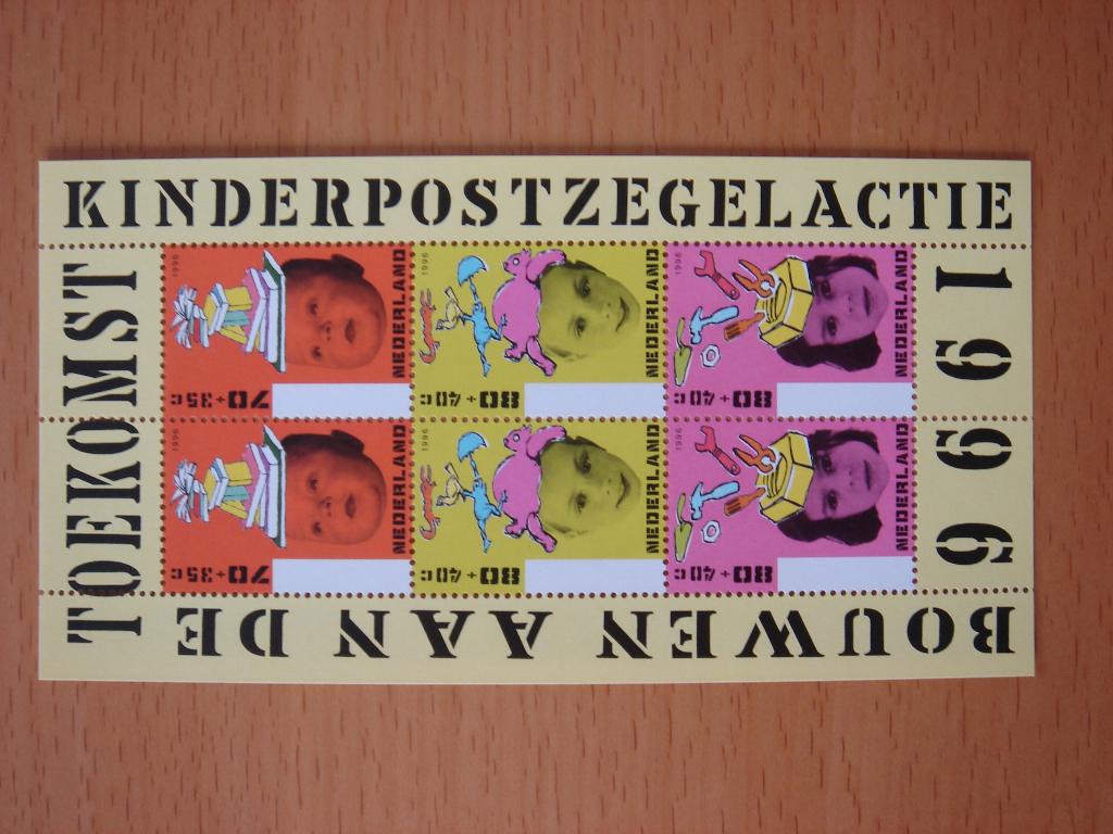 NVPH 1701 Kinderzegels Bloc Bouwen aan de Toekomst 1996, Ophalen of Verzenden, Na 1940, Postfris