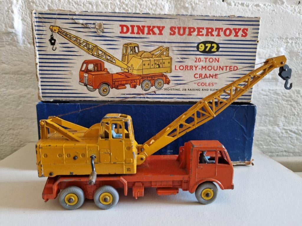 DINKY SUPERTOYS 972 20-Ton Lorry-Mounted Crane, Ophalen of Verzenden, Gebruikt, Auto, Dinky Toys