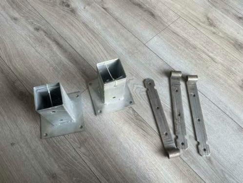 Paal voet paalplaat paal plaat deurbeslag paaldoppen ijzer, Verzenden, Nieuw, Minder dan 180 cm, Overige typen