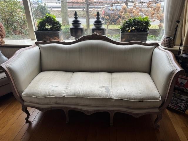 Bank, Huis en Inrichting, Banken | Bankstellen, Ophalen, Driepersoons, 75 tot 100 cm, Rechte bank