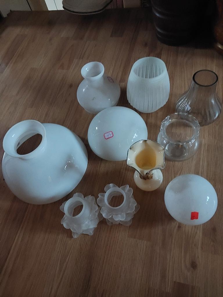 Een Bananen doos  met lampen, Ophalen of Verzenden, Gebruikt, Glas