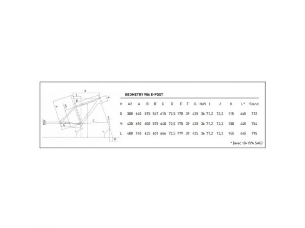 Look 986i Black Label E-Post mountainbikes frame, Verzenden, Nieuw, Frame