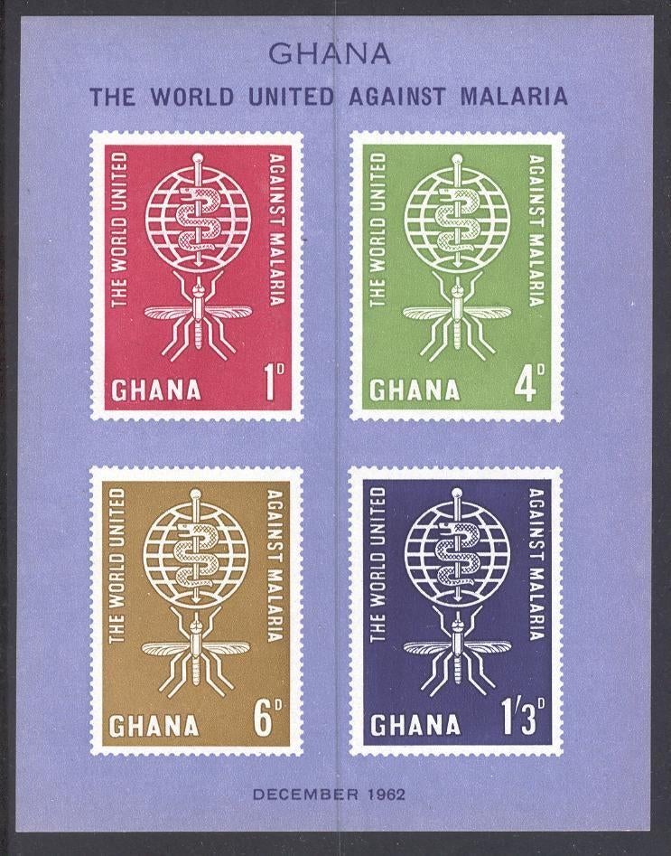 B354 - Ghana michel blok 7 postfris  De wereld tegen Malaria, Verzenden, Overige landen, Postfris