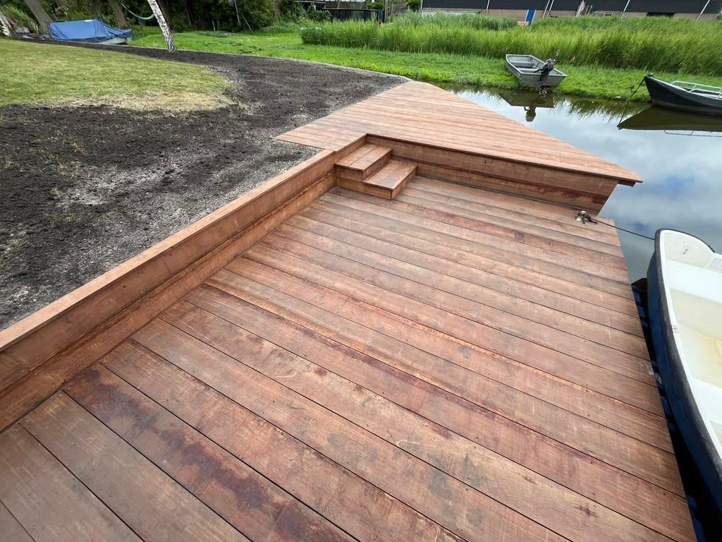 Azobe hardhouten planken 2x20x300, Ophalen, Nieuw, 250 cm of meer, Planken