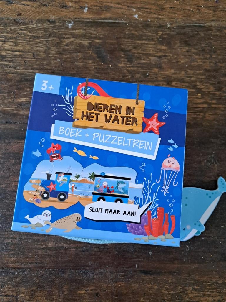 Puzseltrein met boekje ocean., Ophalen of Verzenden, Meer dan 50 stukjes, 2 tot 4 jaar