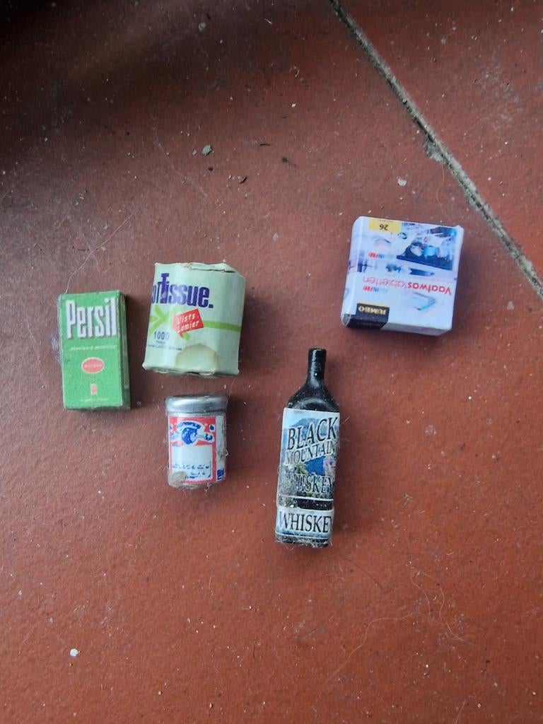 poppenhuis miniaturen 5x boodschappen nr 4, Ophalen of Verzenden, Nieuw, Poppenhuis