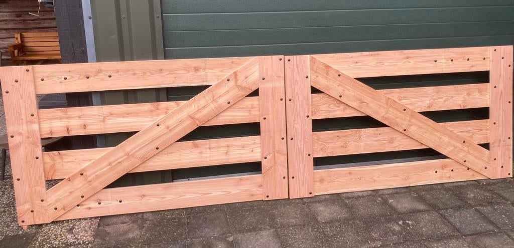 Landhek van douglas, Ophalen, Nieuw, Hout, Tuinhek