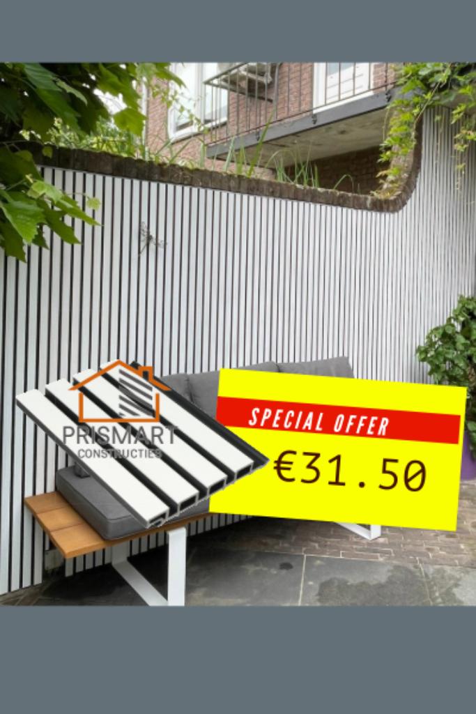 WPC Composiet panelen, rabatdelen, planken, Doe-het-zelf en Verbouw, Hout en Planken, Minder dan 25 mm, Nieuw, Ophalen of Verzenden