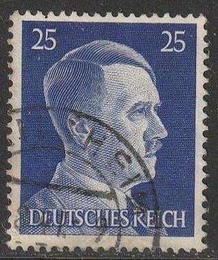 Rijk 1941 793 Hitler 25p, Gest, Ophalen of Verzenden, Overige periodes, Gestempeld
