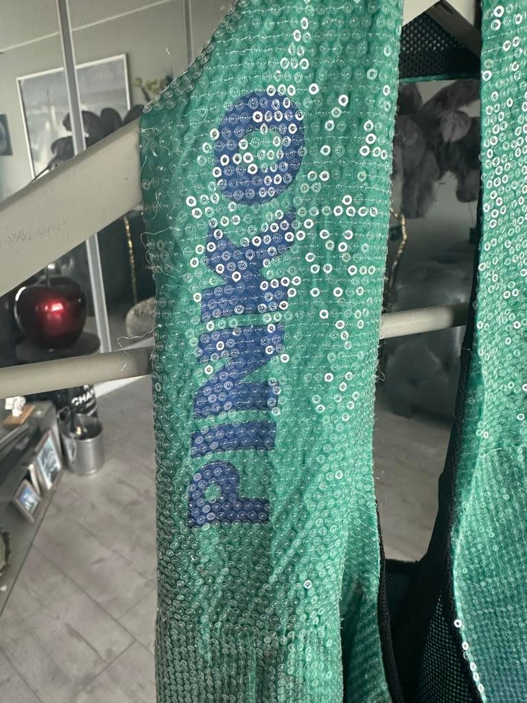 Pinko pailleten schoudertasje, licht gewicht tas, Sieraden, Tassen en Uiterlijk, Ophalen of Verzenden, Gebruikt, Blauw, Overige merken