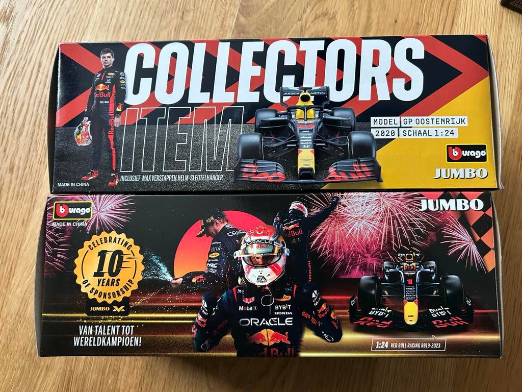Max Verstappen Red Bull Racing Modellen - Burago 1:24, Ophalen of Verzenden, Nieuw, Auto, Bburago