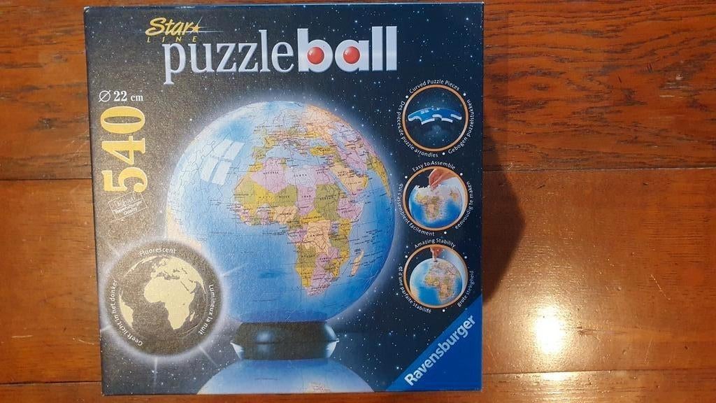 Ravensburger Star Line Puzzle Ball Wereldbol, Hobby en Vrije tijd, Denksport en Puzzels, Ophalen of Verzenden, 500 t/m 1500 stukjes