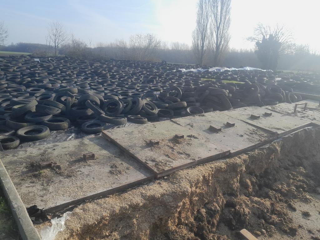 Beton platen voor op de kuilbuld, Ophalen of Verzenden