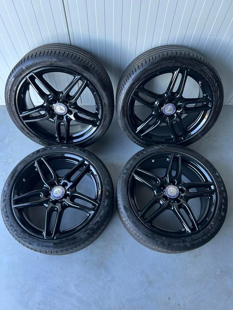 Originele Mercedes A B C CLA Klasse AMG 5x112 18 Inch Zomer, 18 inch, Banden en Velgen, Nieuw, Ophalen of Verzenden