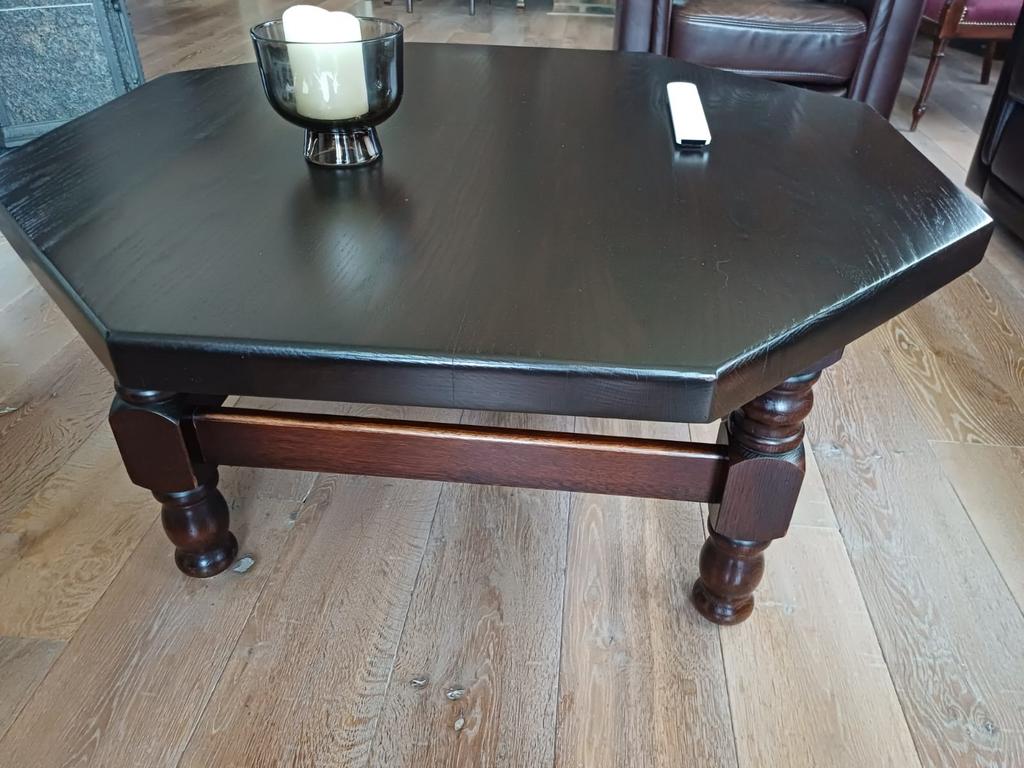 Zeshoekige Salontafel - Antiek & Uniek!, Ophalen, Gebruikt, 50 tot 100 cm, Overige vormen