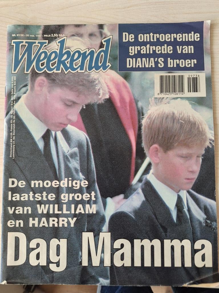 Originele Story 20-9-1997 en weekend Diana , Lady DIANA, Verzamelen, Tijdschriften, Kranten en Knipsels, Ophalen of Verzenden
