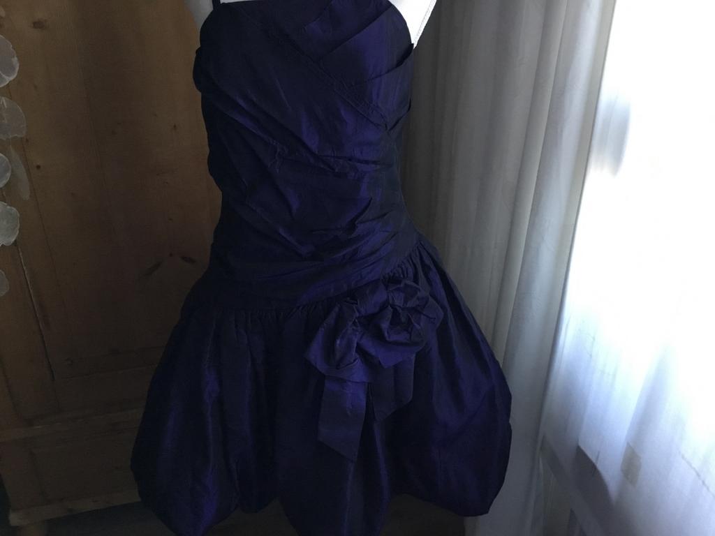 Paarse baljurk met zwarte schijn., Kleding | Dames, Maat 38/40 (M), Paars, Ophalen of Verzenden, Zo goed als nieuw