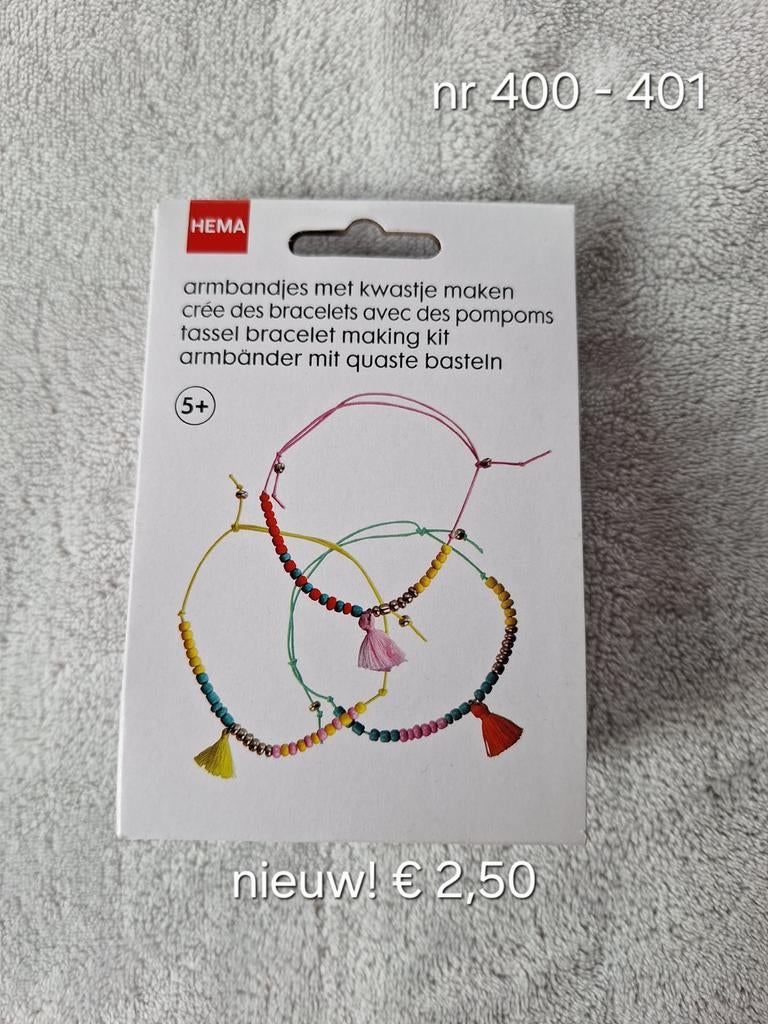 Nieuw kralenset armbandjes tbv goed doel, Ophalen of Verzenden, Nieuw