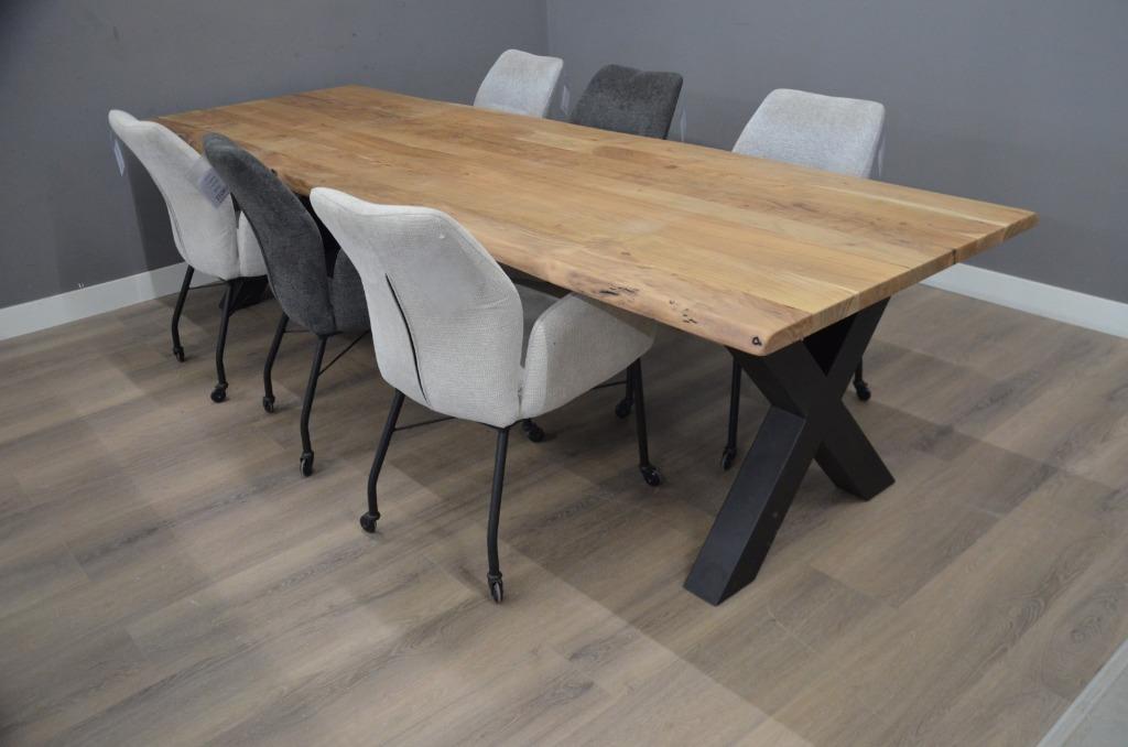 Industriële acacia eettafel 300 cm - Industriële acacia eett, Huis en Inrichting, Tafels | Eettafels, Overige houtsoorten, Vijf personen of meer