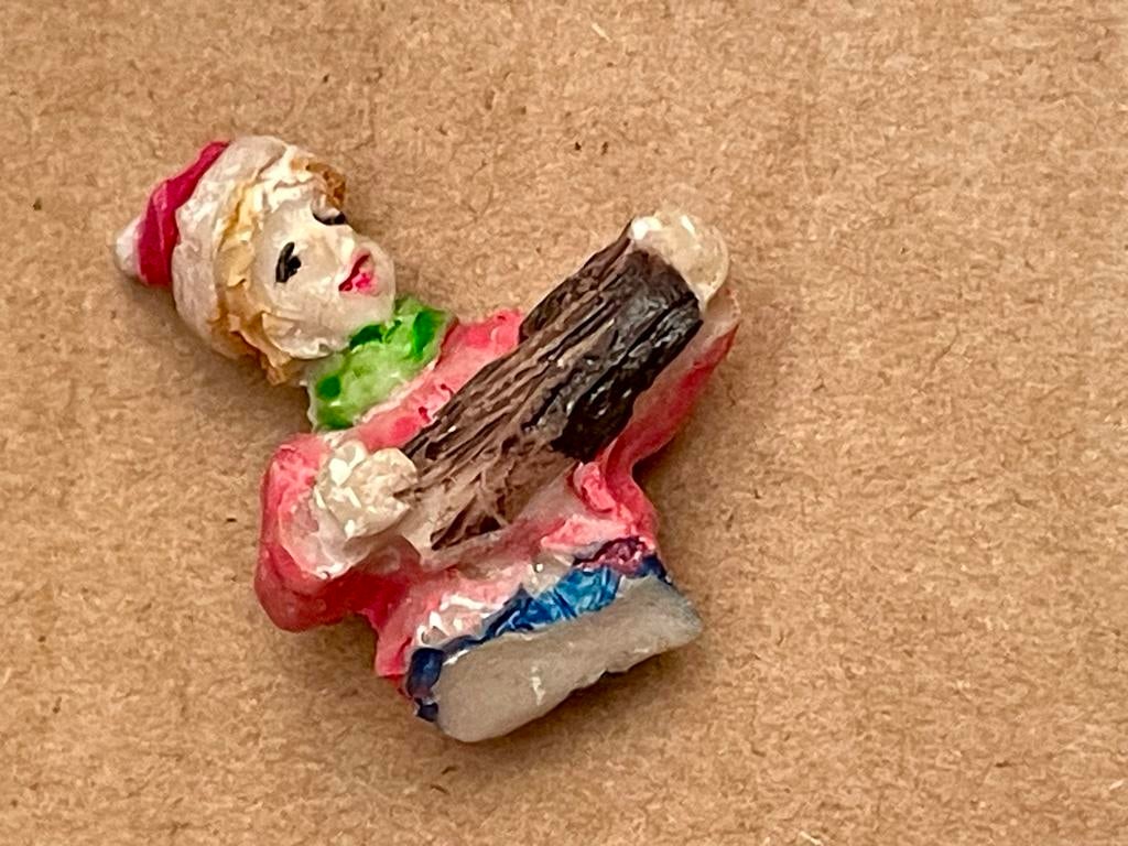 Vintage Kerst Ornament Zanger, Ophalen of Verzenden