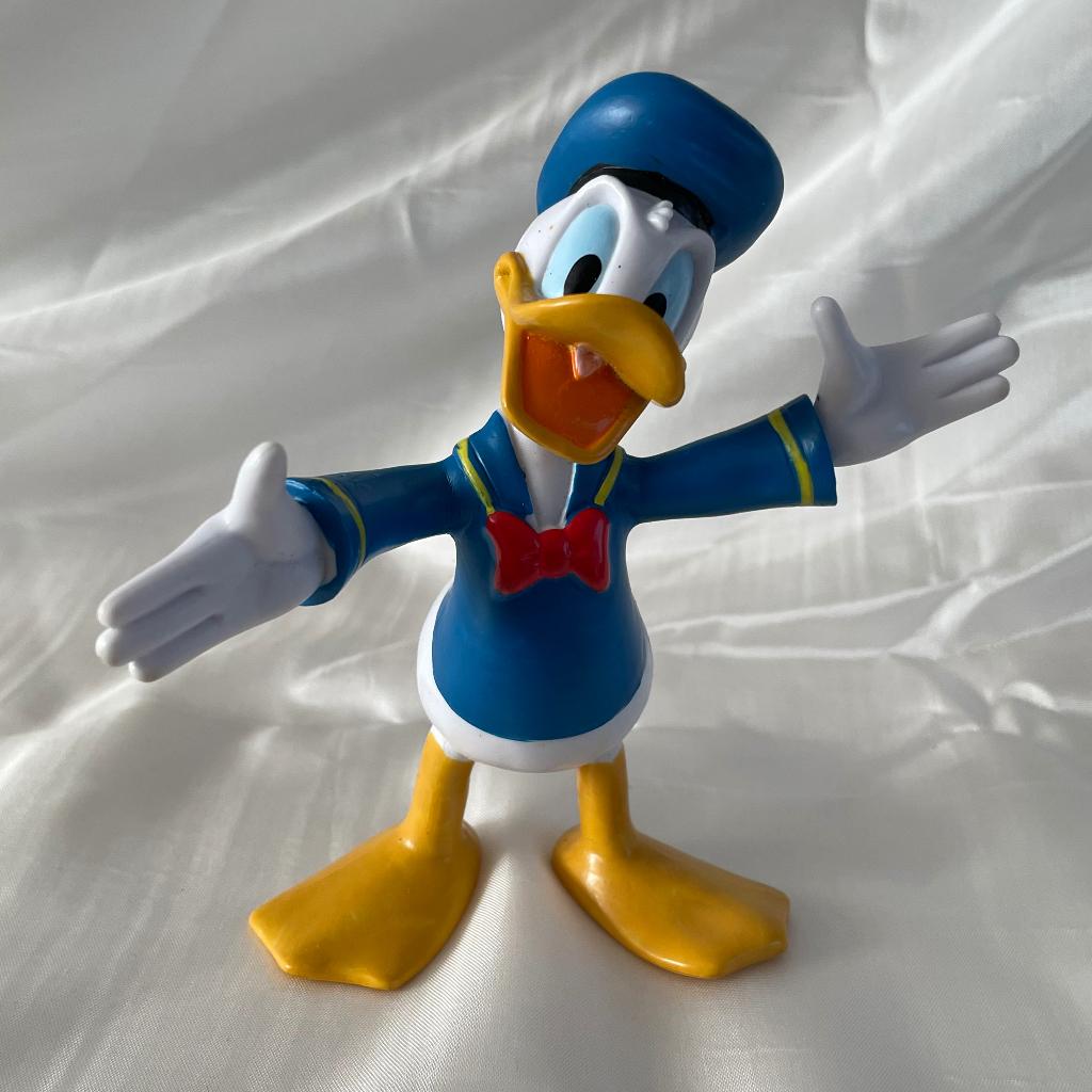 Disney Donald Duck van rubber. 12 cm., Verzamelen, Ophalen of Verzenden, Donald Duck, Zo goed als nieuw, Beeldje of Figuurtje