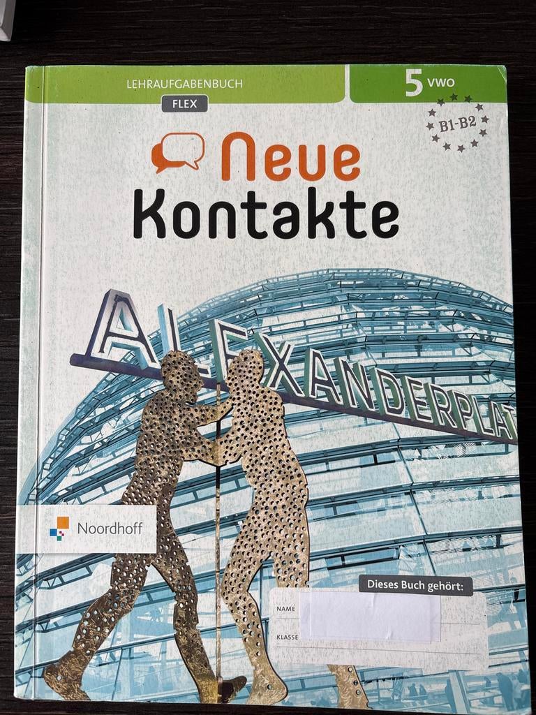 Nieuwe Kontakte 5 VWO Leerboek Duits, Ophalen of Verzenden, Alpha, Zo goed als nieuw, WO