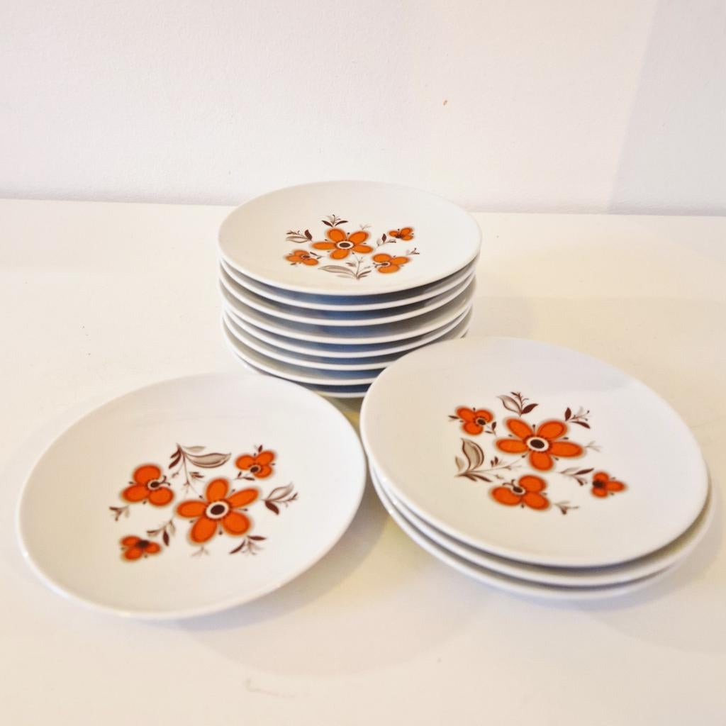 Set van 12 gebaks borden gebak bordjes Bavaria Schumann, Antiek en Kunst, Ophalen of Verzenden