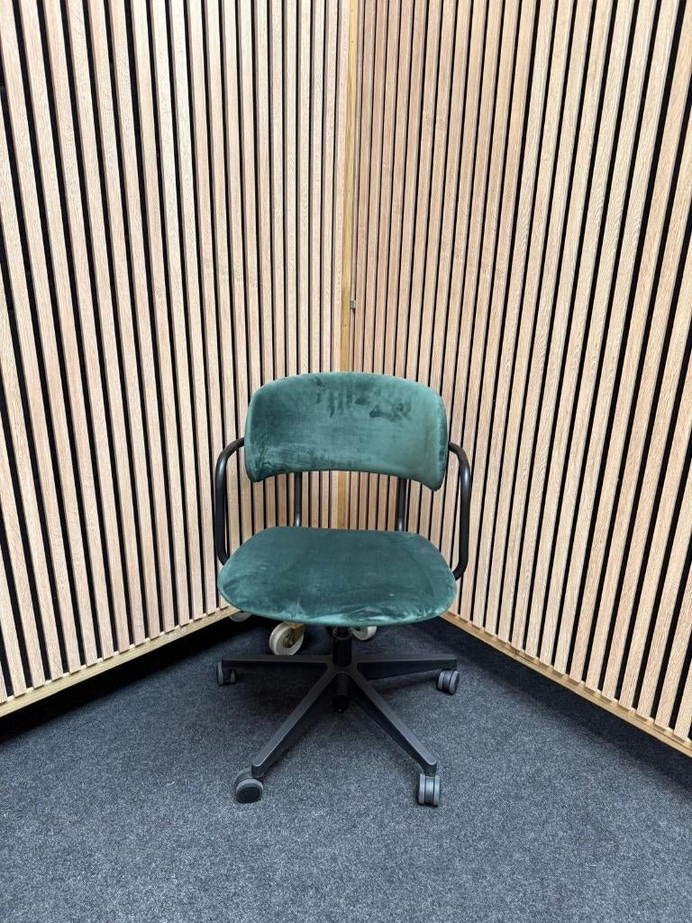 Tweedehands verrijdbare stoelen, Huis en Inrichting, Stoelen, Zo goed als nieuw, Twee, Stof, Overige kleuren, Ophalen