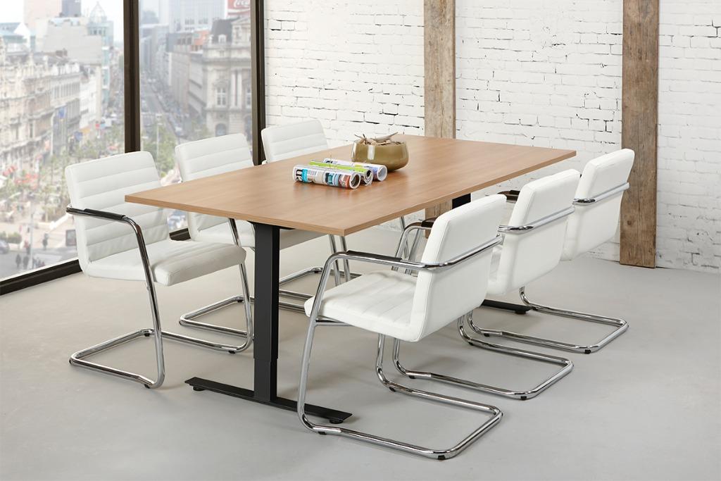 Vergadertafel 200 x 100 | Hoogte verstelbaar | Scherpe prijs, Ophalen of Verzenden, In hoogte verstelbaar, Nieuw
