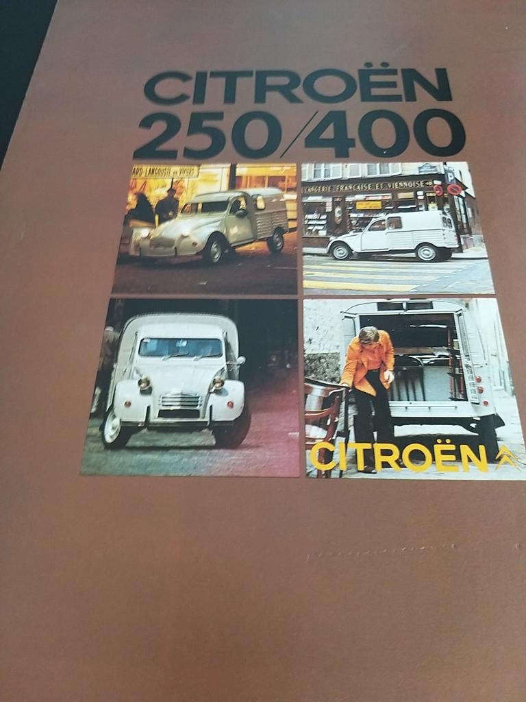 1973 Nederlands Citroën 2cv eend 250 400 besteleend folder, Ophalen of Verzenden, Zo goed als nieuw, Citroën