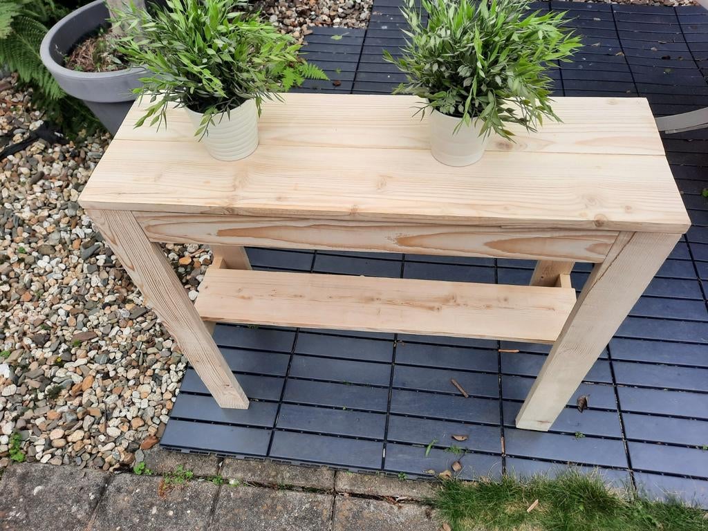 Mooie Sidetable Nieuw 60 euro, Tuin en Terras, Tuintafels, Ophalen, Nieuw, Rechthoekig, Hout